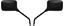 Picture of Mirrors 10mm Black Rectangle Left & Right Yamaha Thread GP Sty (Pair)