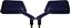 Picture of Mirrors Fairing Blue Left & Right Honda NS125R (Pair)