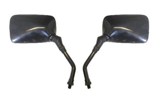 Picture of Mirrors 10mm Black Rectangle Left & Right Yamaha Thread (Pair)