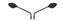 Picture of Mirrors 8mm Black Teardrop Left & Right Long Stem (Pair)