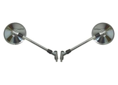 Picture of Mirrors 10mm Chrome Round with Right Yamaha Threaded Mirror (Pair)