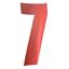 Picture of Competition Numbers Red 7" '7' Matt (Per 10)