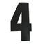 Picture of Competition Numbers Black 7" '4' Matt (Per 10)