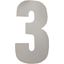 Picture of Competition Numbers White 7" '3' Matt (Per 10)