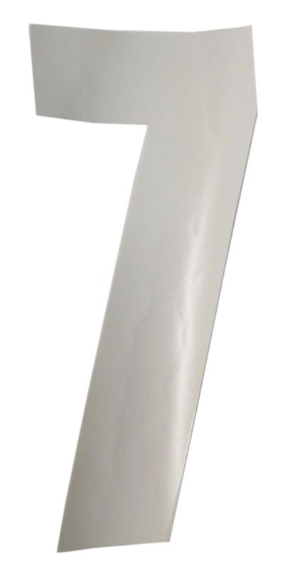 Picture of Competition Numbers White 7" '7' Matt (Per 10)