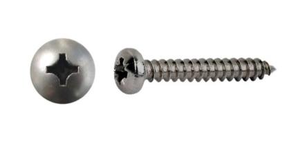 Picture of Screws Pan Head Self Taper Stainless Steel 4mm x 20mm(Pitch (Per 20)
