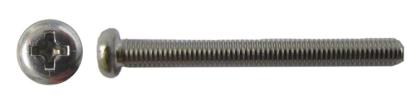 Picture of Screws Pan Head Stainless Steel 5mm x 20mm(Pitch 0.80mm) (Per 20)