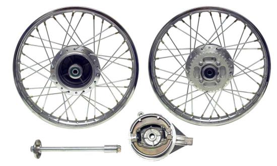 Picture of Rear Wheel XL125R style drum brake with (Rim 1.60 x 18)