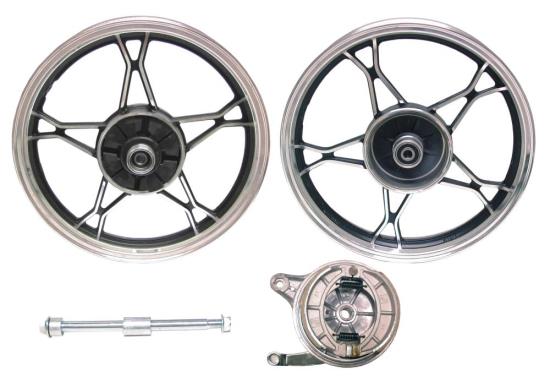 Picture of Rear Wheel GN125 drun brake aluminium (Rim 2.15 x 16)