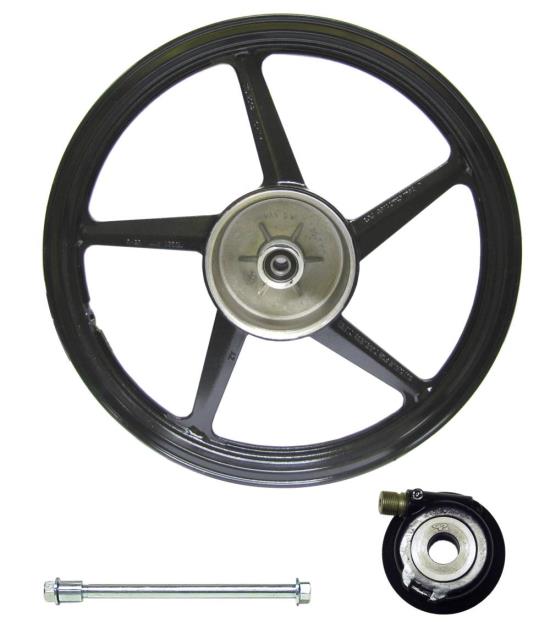 Picture of Front Wheel YBR125 disc brake Silver (Rim 1.60 x 18)