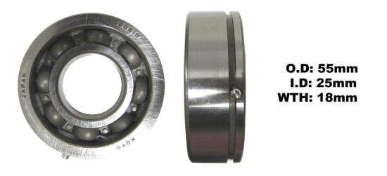 Picture of Bearing Koyo/JTEKT TZR250 1 (ID 25mm x OD 55mm x W 18mm)