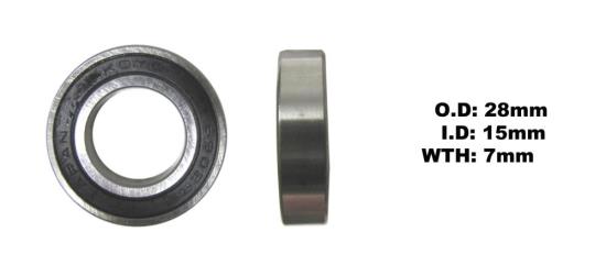 Picture of Bearing Koyo/JTEKT 6902DDU (ID 15mm x OD 28mm x W 7mm)