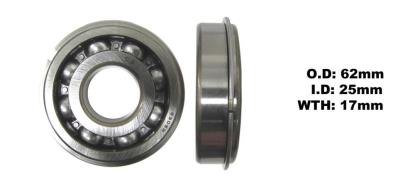 Picture of Bearing 6305NR (ID 25mm x OD 62mm x W 17mm)