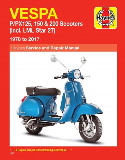 Picture of Haynes Workshop Manual Vespa P125, PX125, P150, PX150, P200, PX200 78-06