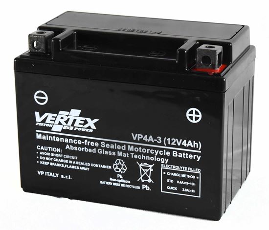 Picture of Battery (Vertex) for 2013 Yamaha YN 50 Neo?s (2T) (2APC)