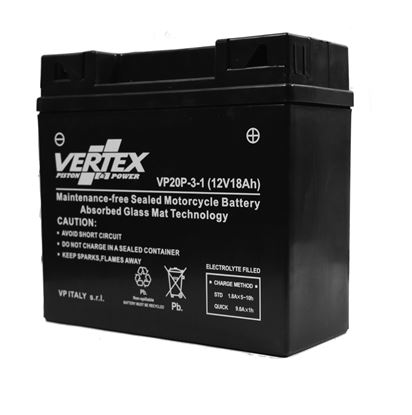 Picture of Vertex battery VP20P-3-1 (L:180mm x H:165mm x W:75mm) F19-12B