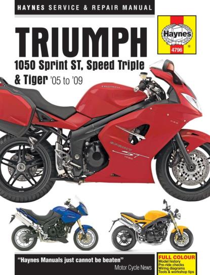 Picture of Manual Haynes for 2010 Triumph Speed Triple 1050