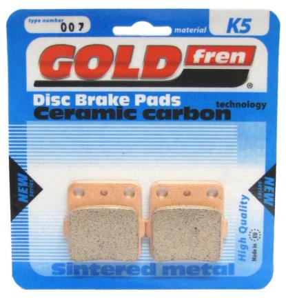 Picture of Goldfren K5-007, VD127/2, FA84, SBS652, SBS592 Disc Pads (Pair)