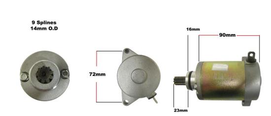 Picture of Starter Motor Yamaha TTR50E 05/17 TTR90 04