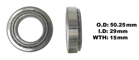 Picture of Steering Headstock Taper Bearing ID 29mm x OD 50.25mm x Thickness 15mm