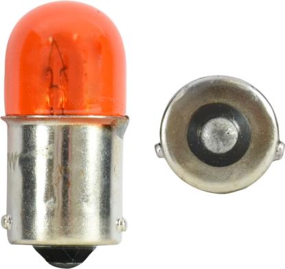 Picture of Bulbs BAX15s 12v 10w Indicator Amber with off set pins Small (Per 10)