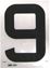 Picture of Numbers '9' for Plastic Plate (Per 50)