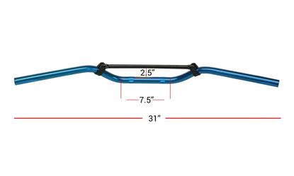 Picture of Handlebars 7/8' Aluminium Blue 2.50' Rise with brace