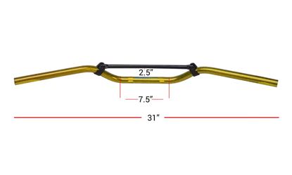 Picture of Handlebars 7/8' Aluminium Gold 2.50' Rise with brace
