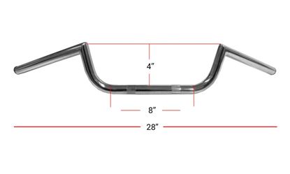 Picture of Handlebars 7/8' Dropbar 7' Centre & 24' Long