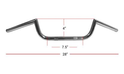 Picture of Handlebars 7/8' Dropbar 7' Centre & 24' Long Stainless