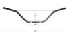 Picture of Handlebars Chrome 4" Rise OE style fitted to Suz GT750 56111-31000