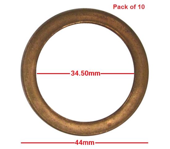 Picture of Exhaust Gasket Flat 1 for 1987 Suzuki LT-F 230 H