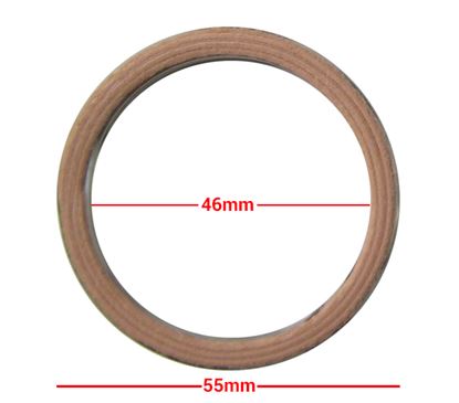Picture of Exhaust Gaskets Alloy Fibre OD 55mm, ID 46mm, Thickness 6mm (Per 10)