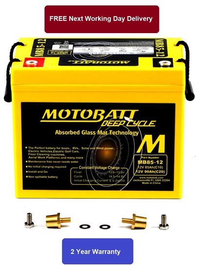 Picture of Motobatt Deep Cycle Battery MB90-12 Fully Sealed