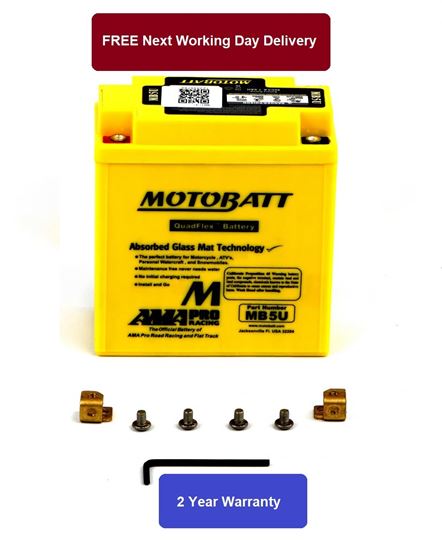 Picture of Battery (Motobatt) for 1967 Suzuki T 250 (T21) (Japan Import)