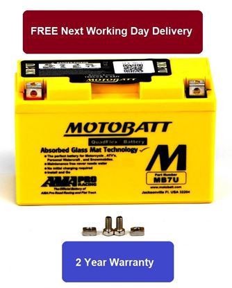 Picture of Motobatt Battery MB7U 12v 7.4Ah (20Hr) CCA:100A (Fully sealed)