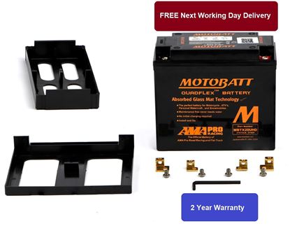 Picture of Motobatt Battery MBTX20UHD Black 12v 22.3Ah (20Hr) CCA:320A (Fully sealed)