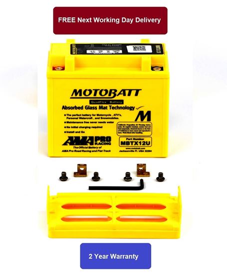 Picture of Motobatt Battery MBTX12U 12v 14.8Ah (20Hr) CCA:210A Fully sealed