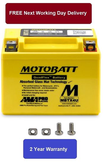 Picture of Motobatt Battery MBTX4U 12v 5.0Ah (20Hr) CCA:70A Fully sealed