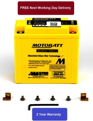 Picture of Motobatt Battery MB5.5U 12v 7.4Ah (20Hr) CCA:90A Fully sealed