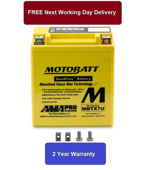 Picture of Battery (Motobatt) for 2010 Suzuki RV 125 L0 Van Van