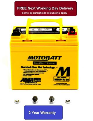 Picture of Motobatt Battery MBU1R-35 12v 37.1Ah (20Hr) CCA:420A U1-7, U1-9, U1-32 sealed