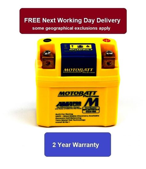Picture of Motobatt Battery MPLXKTM16-P Fully Sealed Lithium KTM & Husqvarna 2016-2017