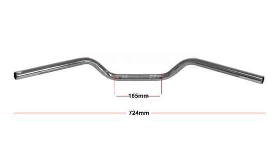 Picture of Handlebars 7/8" Chrome 2" Rise