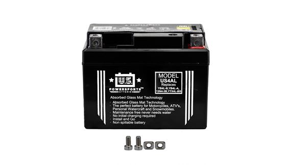 Picture of US Powersports Battery US4AL Sealed CCA:50A L:113mm H:87mm W:70mm CT4L-BS, CTX4L-BS