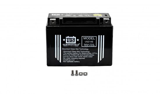 Picture of US Powersports Battery USZ14S Sealed 12v 11.2AH CCA:170A L:151mm H:110mm W:87mm CTZ14S-BS