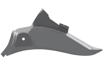 Picture of Rear Mudguard Metal Grey Honda C50, C70 70-82