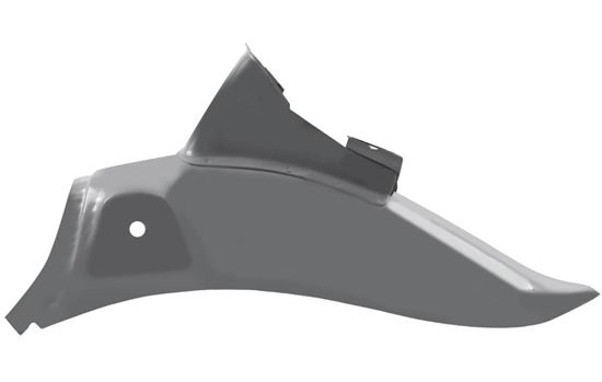 Picture of Rear Mudguard Metal Grey Honda C50, C70 70-82