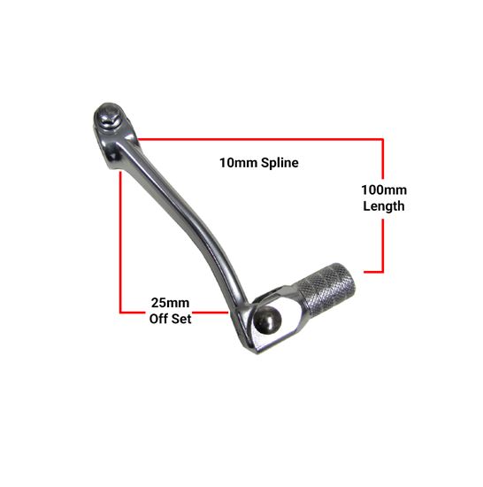 Picture of Gear Change Lever Pedal Alloy Aprilia RX50 & Minarelli AM6 on to Shaft