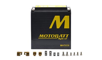 Picture of Motobatt Hybrid Battery MHTX30 Lithium, Lead Acid Hybrid 12v CA:650A L:166xH:175xW:126 (Single)